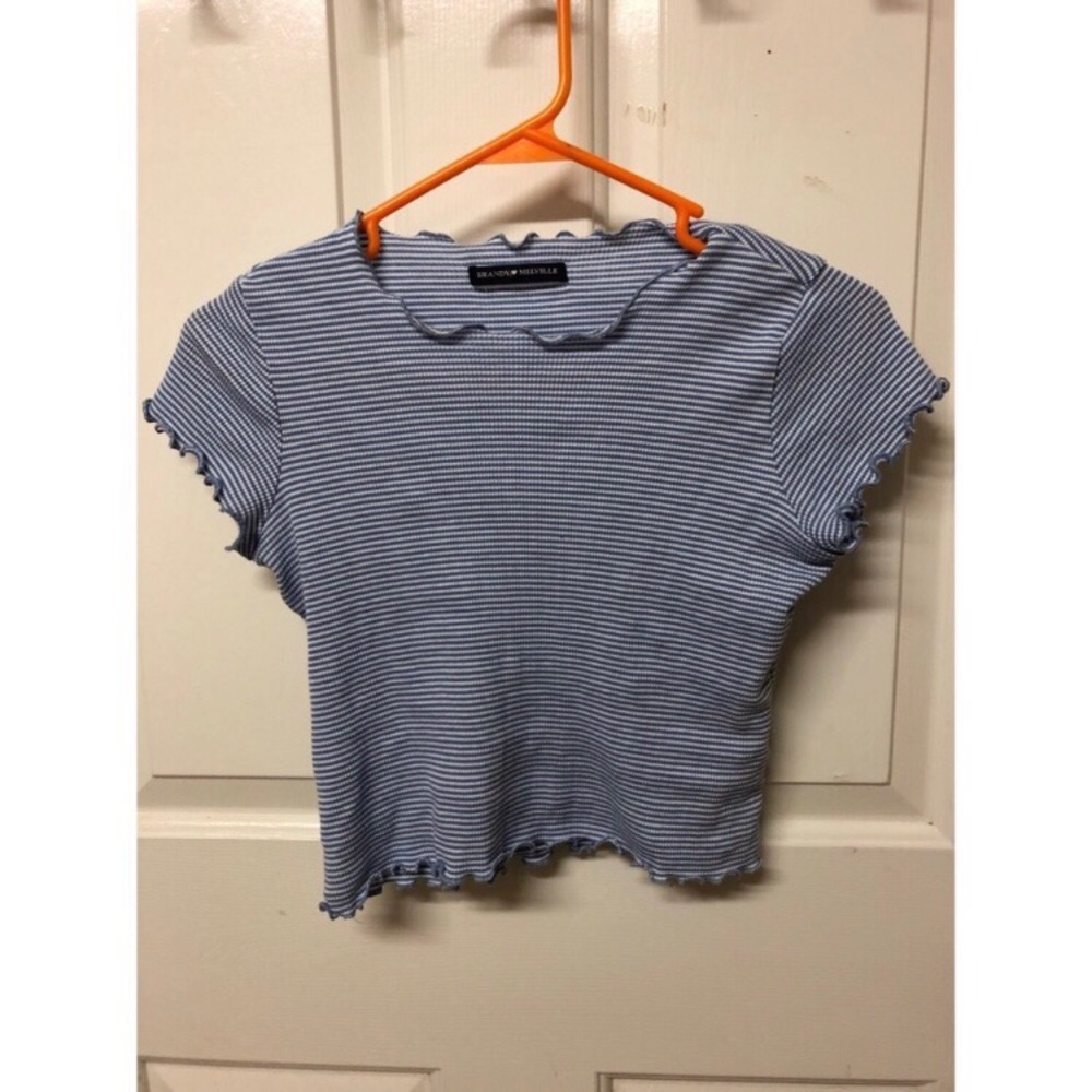 Brandy Melville striped crop top